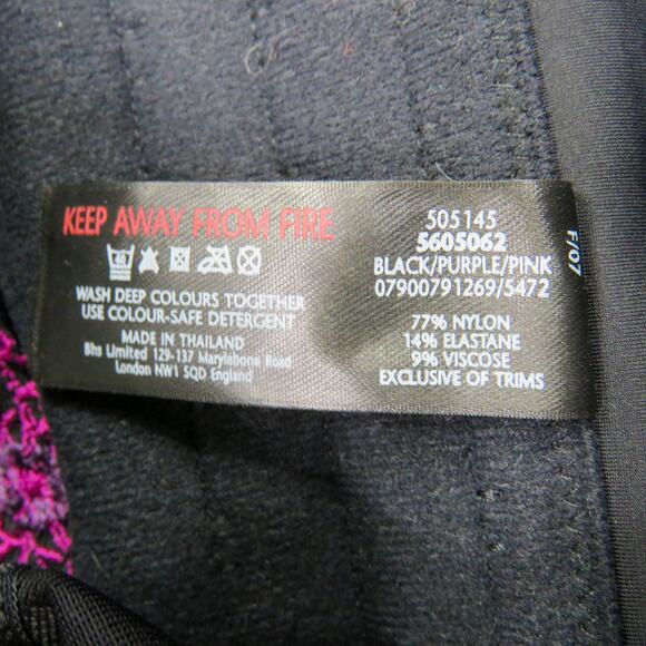 Y2k The Collection Magenta Pink & Black Floral Corset Bustier Top 38C - Picture 7 of 7